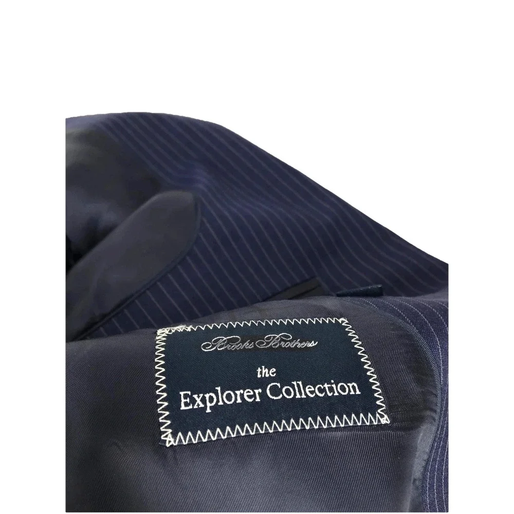 NWOT 40/41R Brooks Brothers Explorer Vitale Barberis Italy 2 Button Blazer Navy